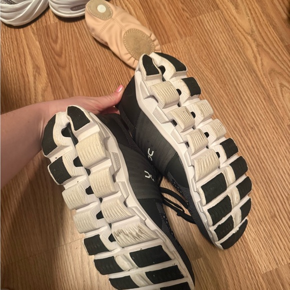 On Running Men's Black and White Athletic Shoes - Picture 5 of 5